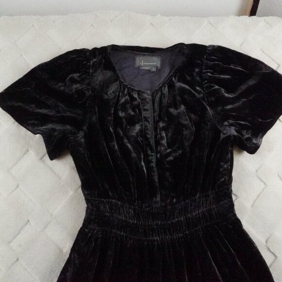 By Anthropologie The Somerset Maxi Dress Velvet Edition Womens Medium - Picture 2 of 12